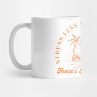 Stress Less Surrender More - Joy In Jesus Retro Beach Christian Quote Mug